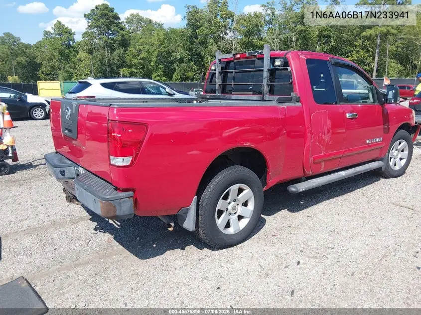 2007 Nissan Titan Le VIN: 1N6AA06B17N233941 Lot: 45575896