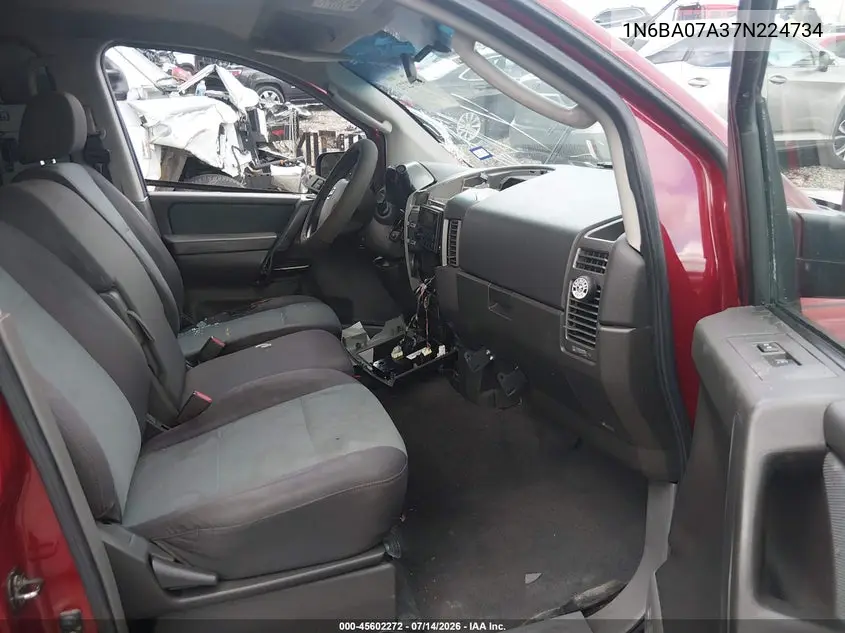2007 Nissan Titan Xe VIN: 1N6BA07A37N224734 Lot: 45602272
