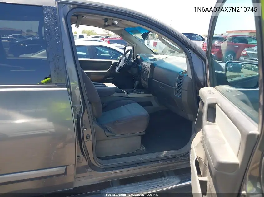 2007 Nissan Titan Se VIN: 1N6AA07AX7N210745 Lot: 45673488