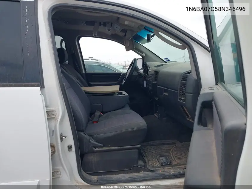 2008 Nissan Titan Xe VIN: 1N6BA07C58N346496 Lot: 45407995