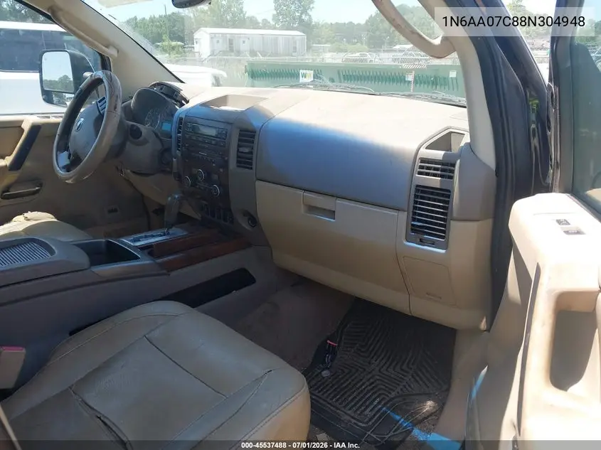 2008 Nissan Titan Le VIN: 1N6AA07C88N304948 Lot: 45537488