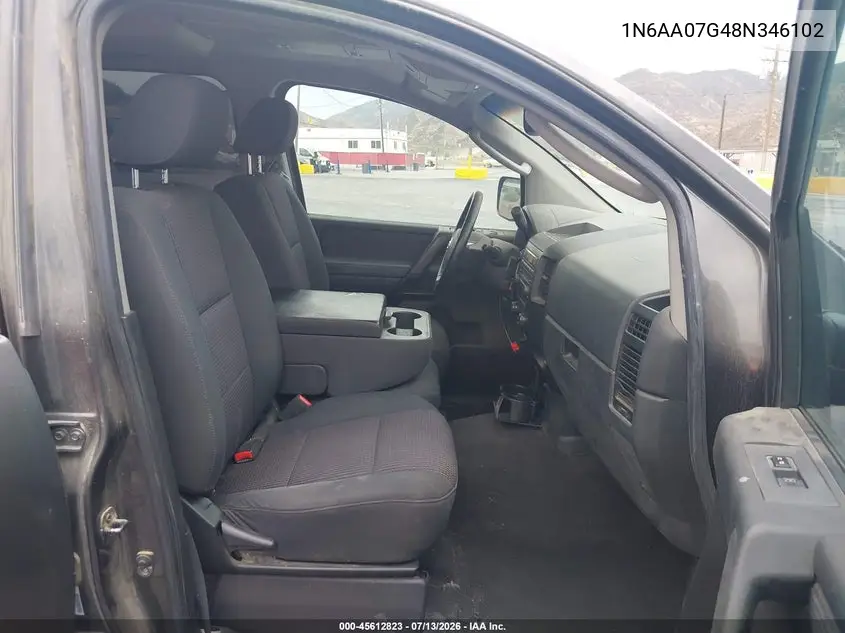 2008 Nissan Titan Xe VIN: 1N6AA07G48N346102 Lot: 45612823