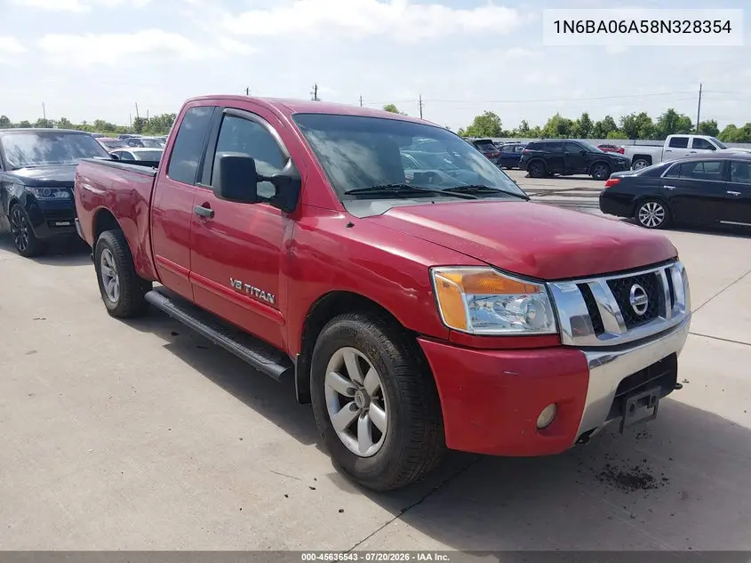 2008 Nissan Titan Se VIN: 1N6BA06A58N328354 Lot: 45636543