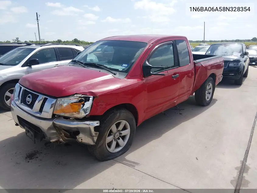 2008 Nissan Titan Se VIN: 1N6BA06A58N328354 Lot: 45636543