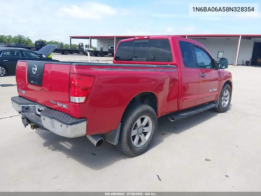 2008 Nissan Titan Se VIN: 1N6BA06A58N328354 Lot: 45636543