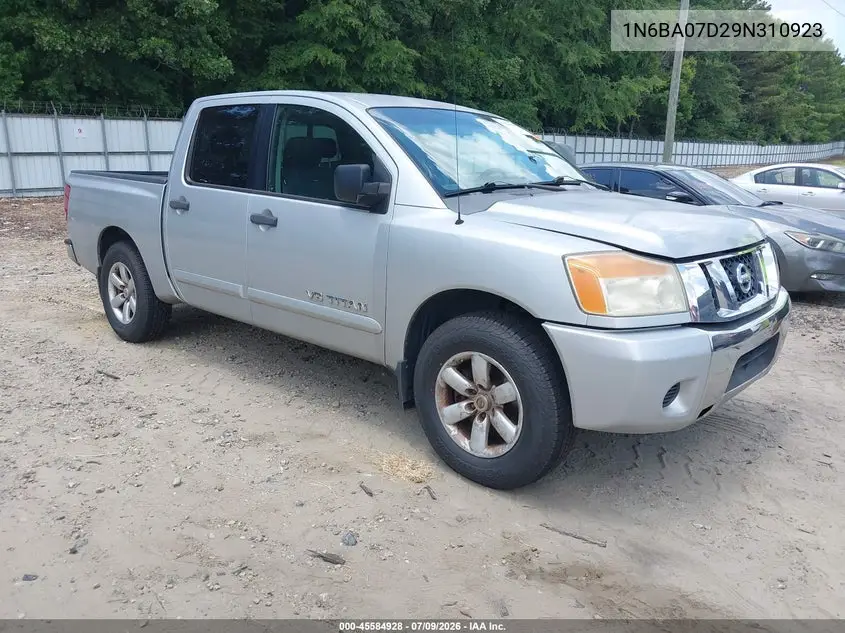 2009 Nissan Titan Se VIN: 1N6BA07D29N310923 Lot: 45584928