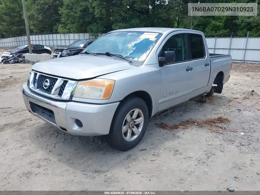 2009 Nissan Titan Se VIN: 1N6BA07D29N310923 Lot: 45584928