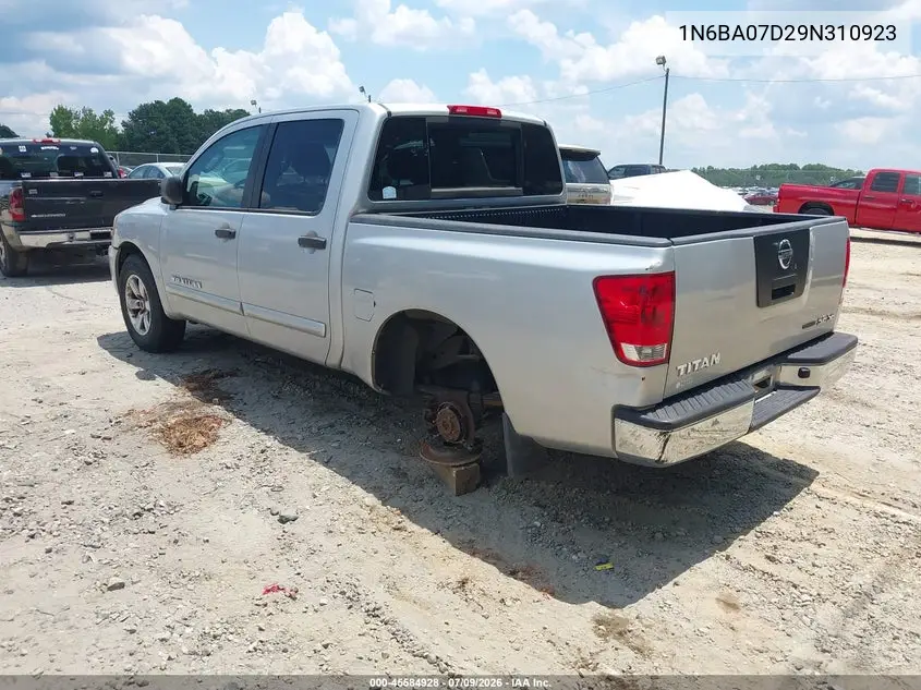 2009 Nissan Titan Se VIN: 1N6BA07D29N310923 Lot: 45584928