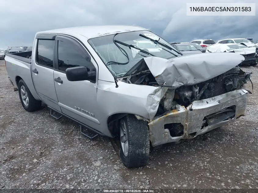 2010 Nissan Titan Se VIN: 1N6BA0EC5AN301583 Lot: 45430778