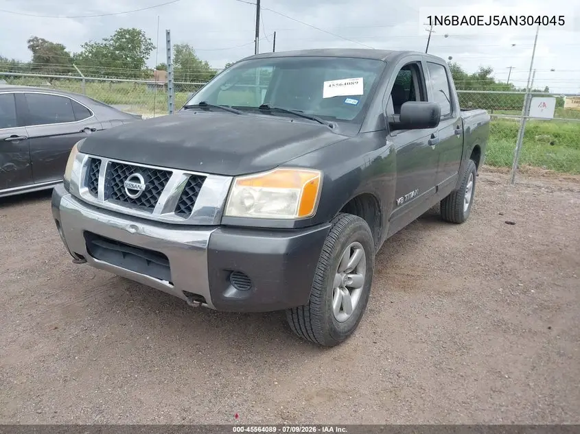 2010 Nissan Titan Se VIN: 1N6BA0EJ5AN304045 Lot: 45564089