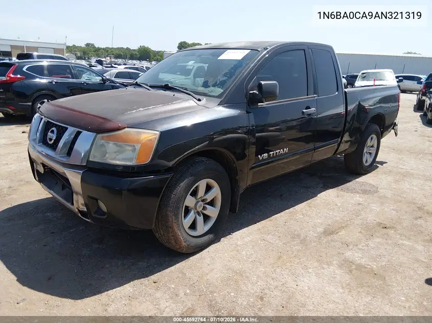 2010 Nissan Titan Se VIN: 1N6BA0CA9AN321319 Lot: 45592764