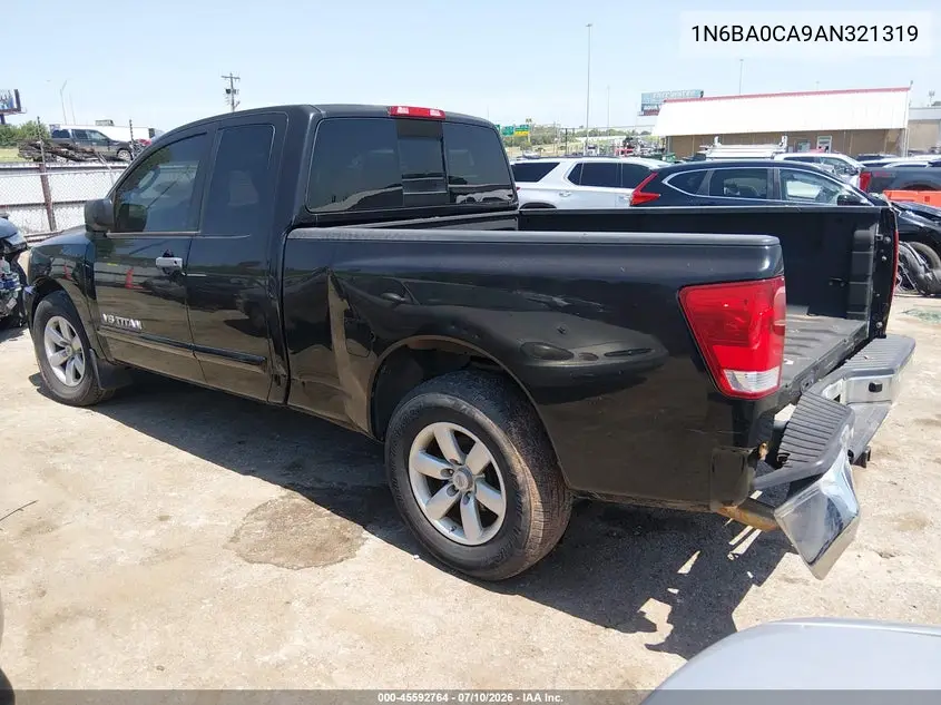 2010 Nissan Titan Se VIN: 1N6BA0CA9AN321319 Lot: 45592764