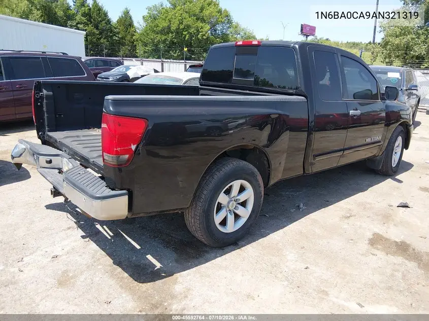 2010 Nissan Titan Se VIN: 1N6BA0CA9AN321319 Lot: 45592764