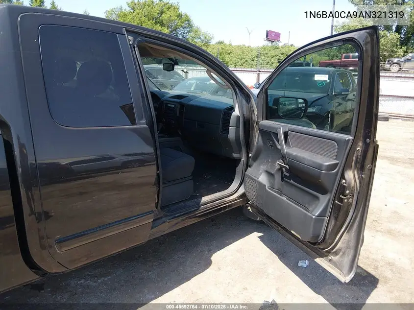 2010 Nissan Titan Se VIN: 1N6BA0CA9AN321319 Lot: 45592764