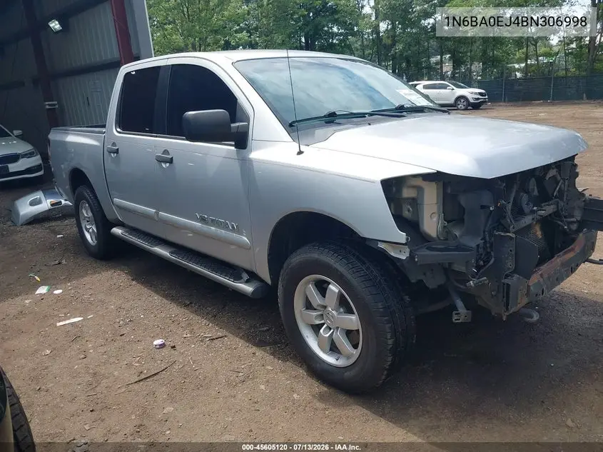 2011 Nissan Titan Sv VIN: 1N6BA0EJ4BN306998 Lot: 45605120