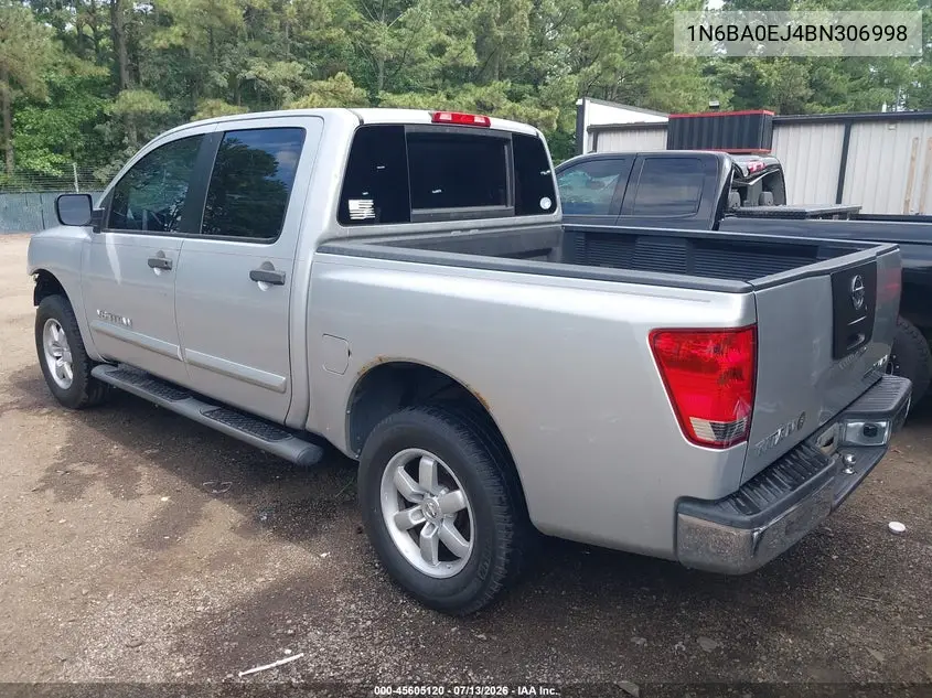 2011 Nissan Titan Sv VIN: 1N6BA0EJ4BN306998 Lot: 45605120