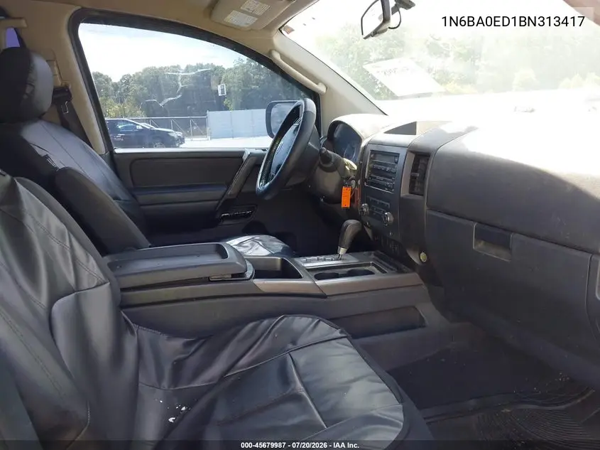 2011 Nissan Titan Sv VIN: 1N6BA0ED1BN313417 Lot: 45679987