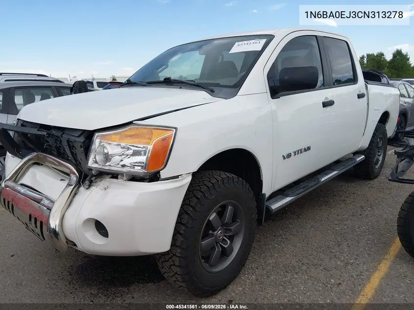 2012 Nissan Titan S VIN: 1N6BA0EJ3CN313278 Lot: 45341561