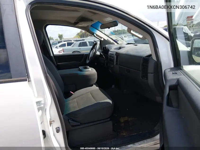 2012 Nissan Titan S VIN: 1N6BA0EKXCN306742 Lot: 45348669