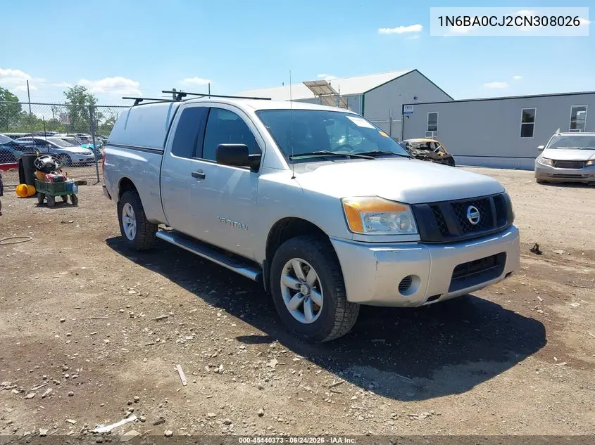 2012 Nissan Titan S VIN: 1N6BA0CJ2CN308026 Lot: 45440373