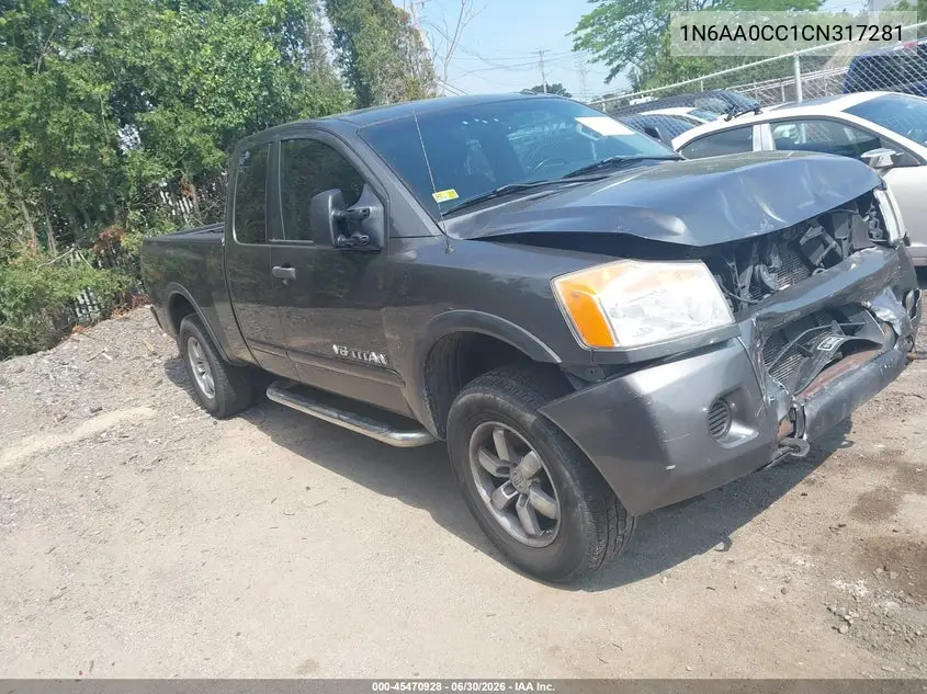 2012 Nissan Titan Pro-4X VIN: 1N6AA0CC1CN317281 Lot: 45470928