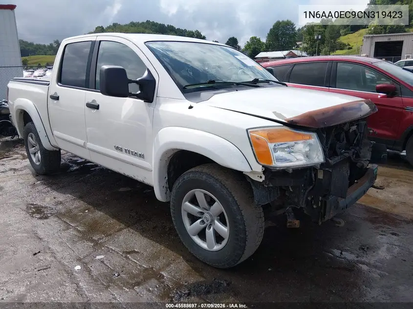 2012 Nissan Titan Sv VIN: 1N6AA0EC9CN319423 Lot: 45588697