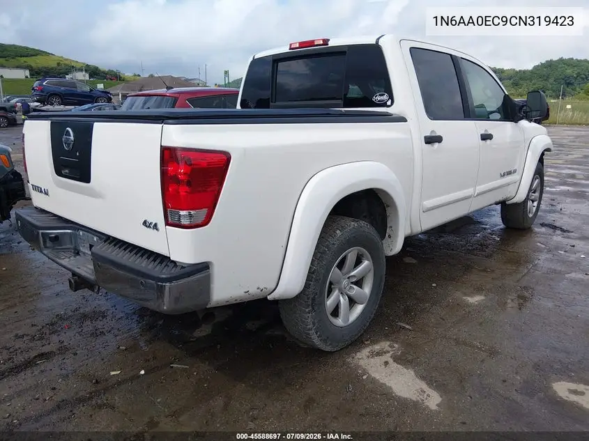 2012 Nissan Titan Sv VIN: 1N6AA0EC9CN319423 Lot: 45588697