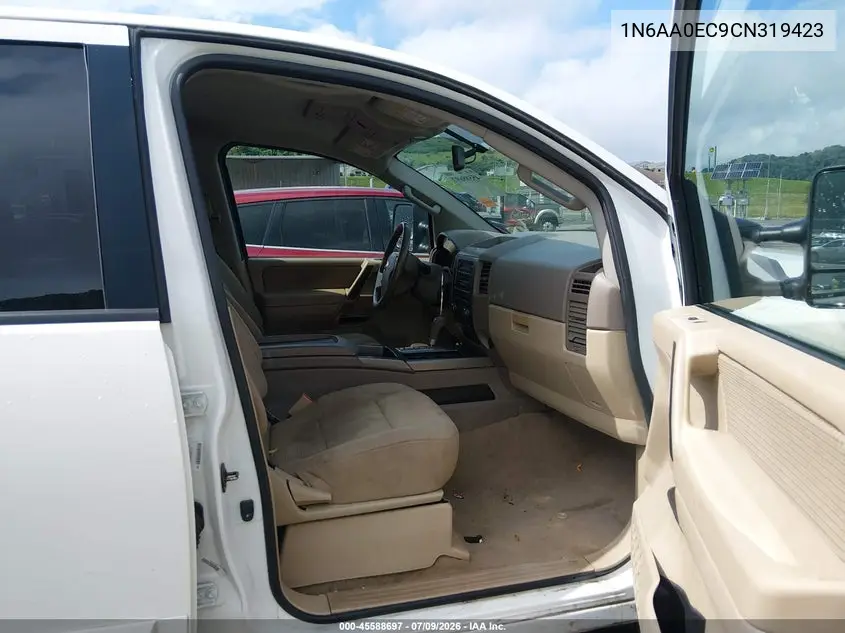 2012 Nissan Titan Sv VIN: 1N6AA0EC9CN319423 Lot: 45588697