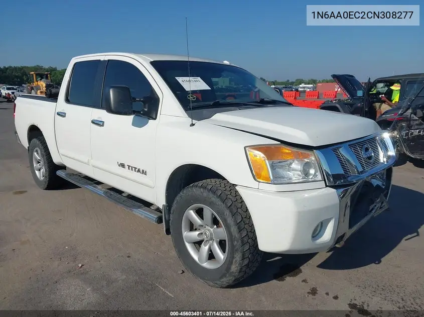 2012 Nissan Titan Sv VIN: 1N6AA0EC2CN308277 Lot: 45603401