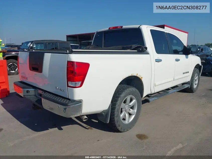 2012 Nissan Titan Sv VIN: 1N6AA0EC2CN308277 Lot: 45603401