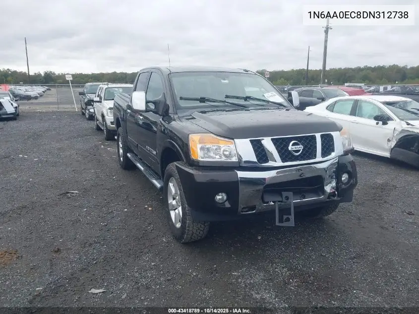 1N6AA0EC8DN312738 2013 Nissan Titan Sl