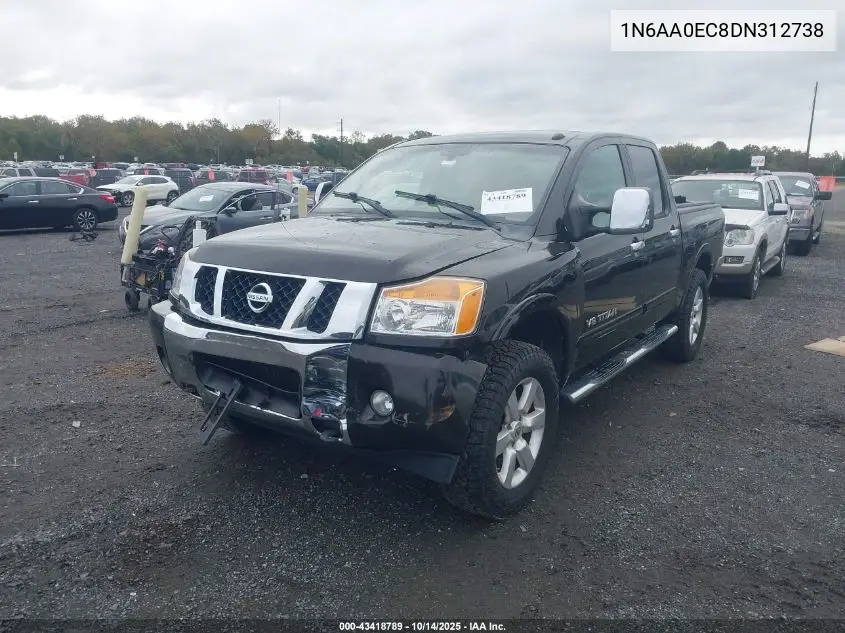 1N6AA0EC8DN312738 2013 Nissan Titan Sl