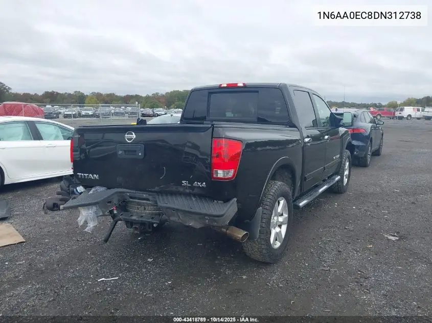 1N6AA0EC8DN312738 2013 Nissan Titan Sl