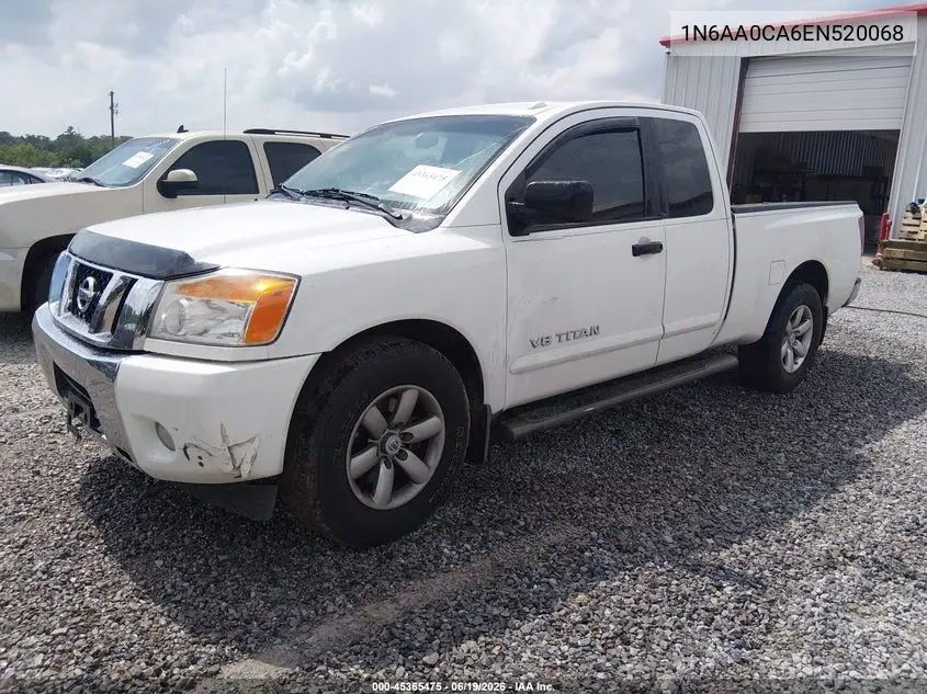 2014 Nissan Titan Sv VIN: 1N6AA0CA6EN520068 Lot: 45365475