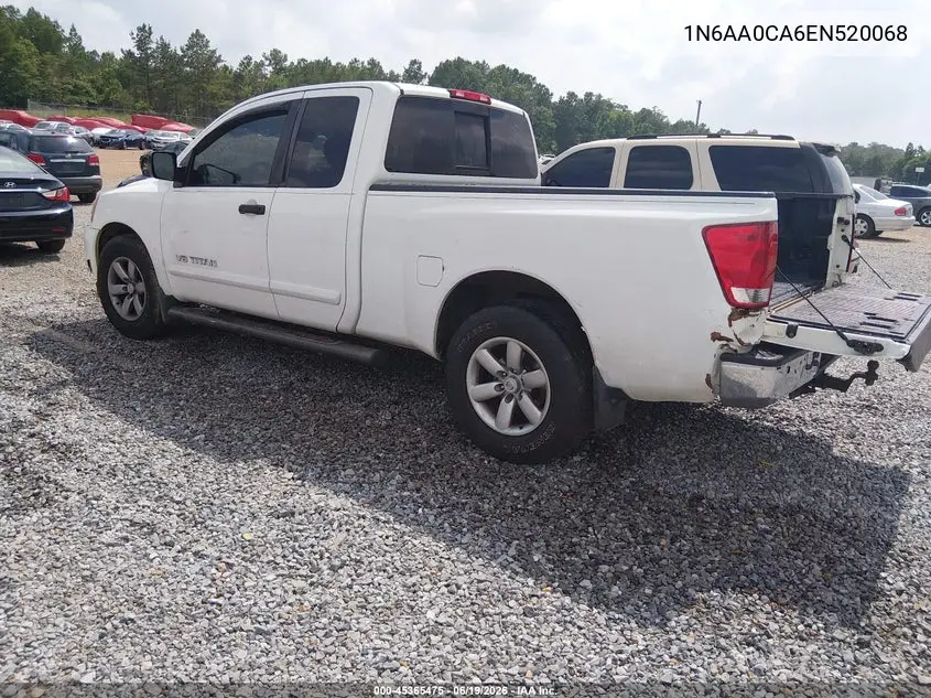 2014 Nissan Titan Sv VIN: 1N6AA0CA6EN520068 Lot: 45365475