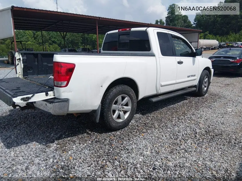 2014 Nissan Titan Sv VIN: 1N6AA0CA6EN520068 Lot: 45365475