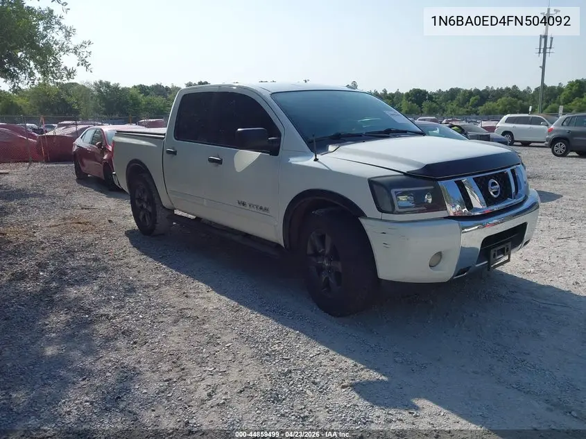 1N6BA0ED4FN504092 2015 Nissan Titan Sv