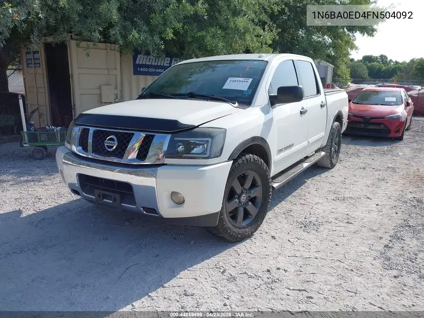 1N6BA0ED4FN504092 2015 Nissan Titan Sv