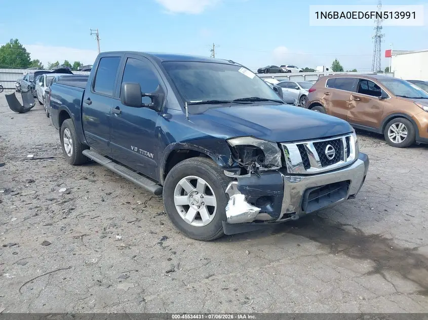 2015 Nissan Titan Sv VIN: 1N6BA0ED6FN513991 Lot: 45534431