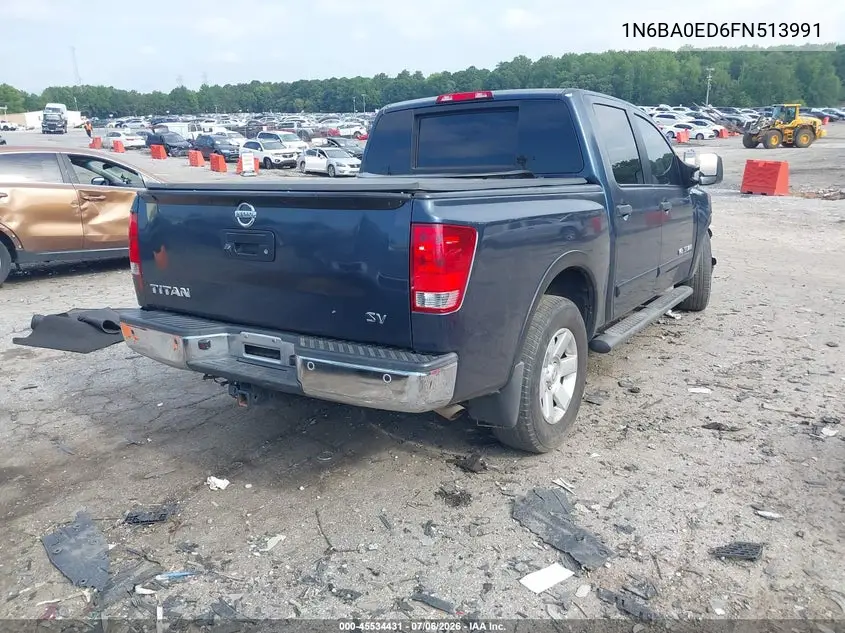 2015 Nissan Titan Sv VIN: 1N6BA0ED6FN513991 Lot: 45534431