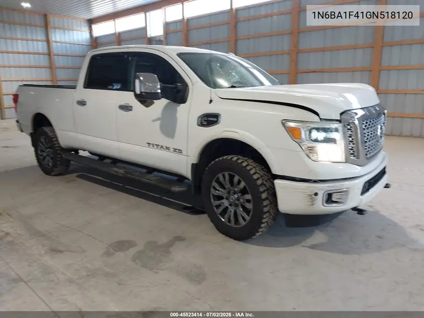 2016 Nissan Titan Xd Platinum Reserve Diesel VIN: 1N6BA1F41GN518120 Lot: 45523414
