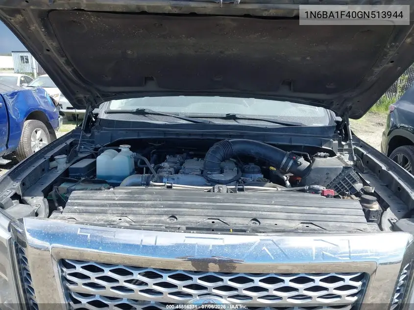 2016 Nissan Titan Xd Platinum Reserve Diesel VIN: 1N6BA1F40GN513944 Lot: 45556371