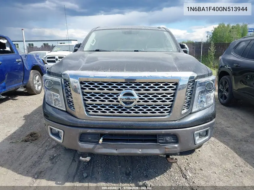 2016 Nissan Titan Xd Platinum Reserve Diesel VIN: 1N6BA1F40GN513944 Lot: 45556371