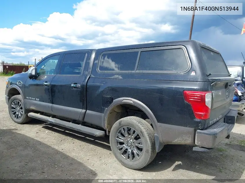 2016 Nissan Titan Xd Platinum Reserve Diesel VIN: 1N6BA1F40GN513944 Lot: 45556371