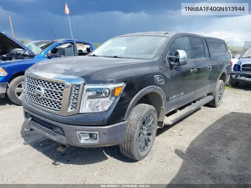 2016 Nissan Titan Xd Platinum Reserve Diesel VIN: 1N6BA1F40GN513944 Lot: 45556371