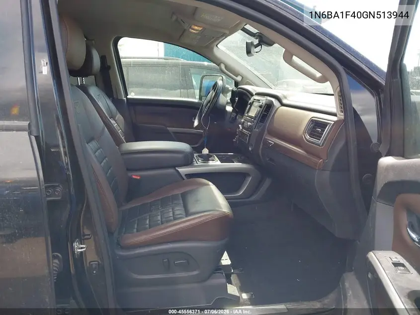 2016 Nissan Titan Xd Platinum Reserve Diesel VIN: 1N6BA1F40GN513944 Lot: 45556371