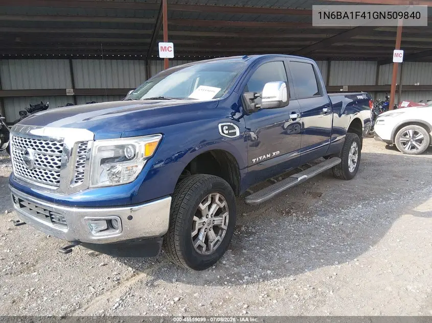 2016 Nissan Titan Xd Sl Diesel VIN: 1N6BA1F41GN509840 Lot: 45559099