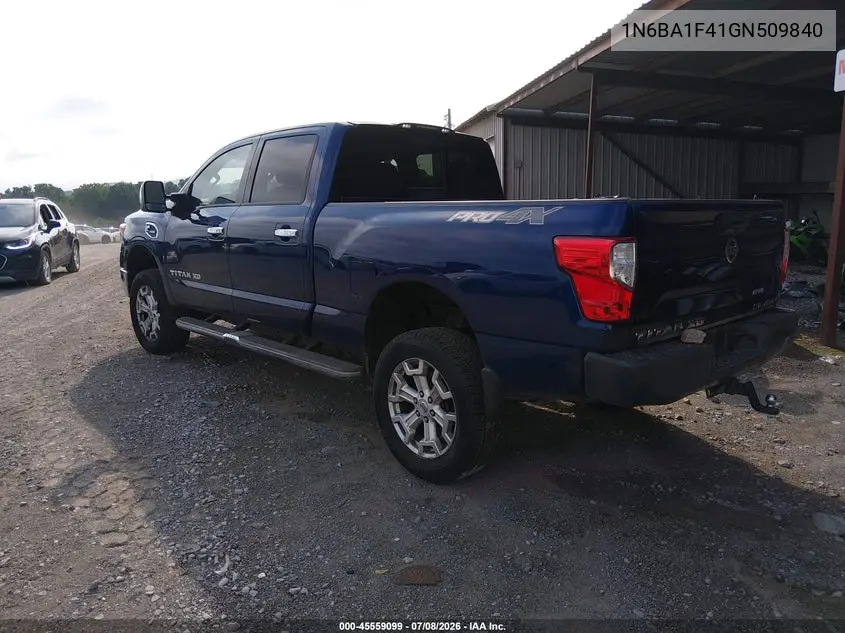 2016 Nissan Titan Xd Sl Diesel VIN: 1N6BA1F41GN509840 Lot: 45559099