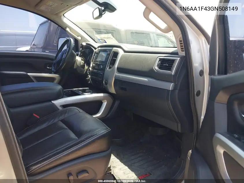 2016 Nissan Titan Xd Pro-4X Gas VIN: 1N6AA1F43GN508149 Lot: 45565940