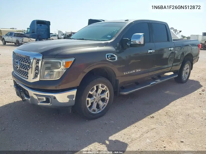 2016 Nissan Titan Xd Sl Diesel VIN: 1N6BA1F26GN512872 Lot: 45687274